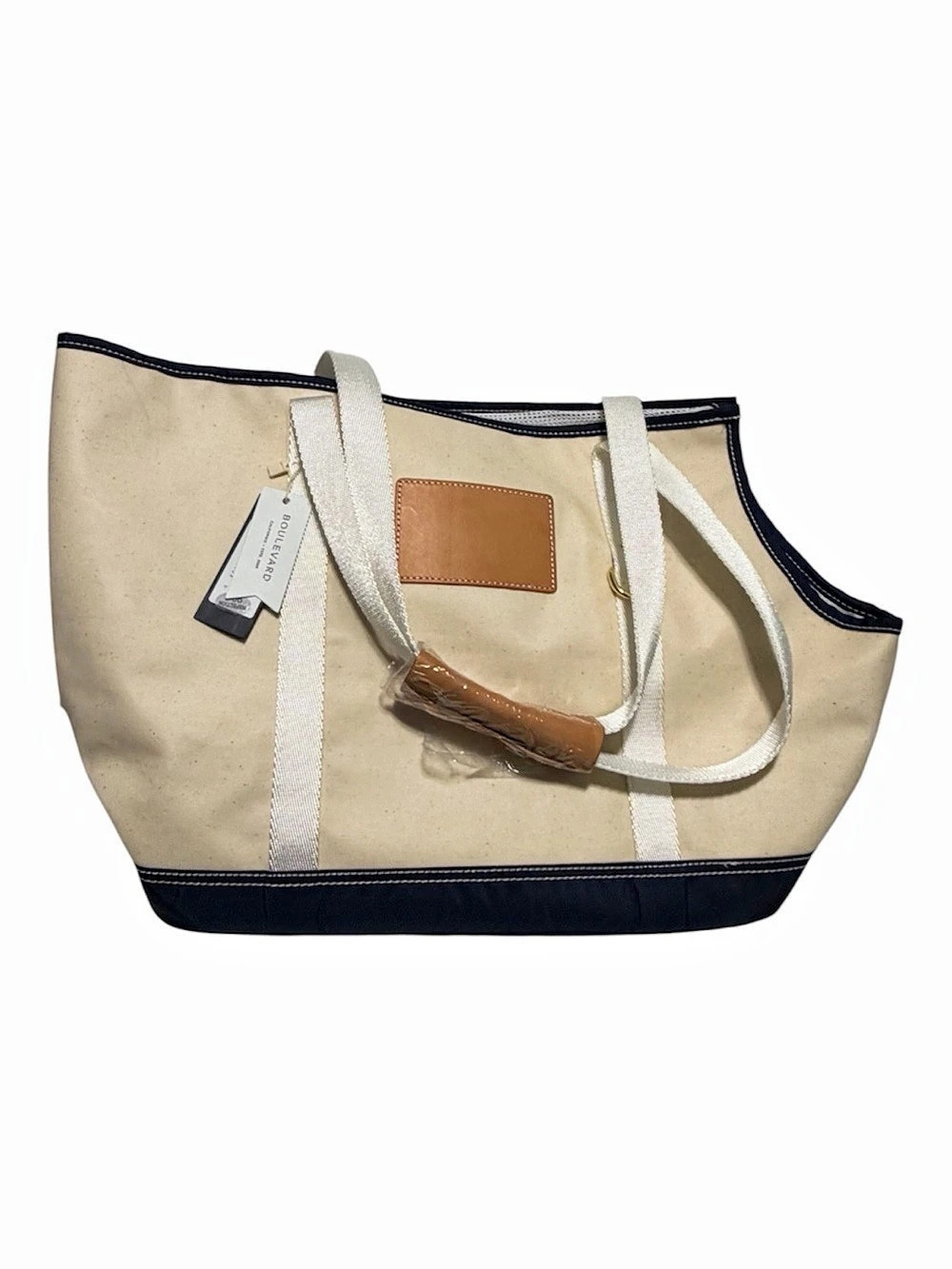 NWT Boulevard Fido dog pet carrier tote bag Blue DISCONTINUED